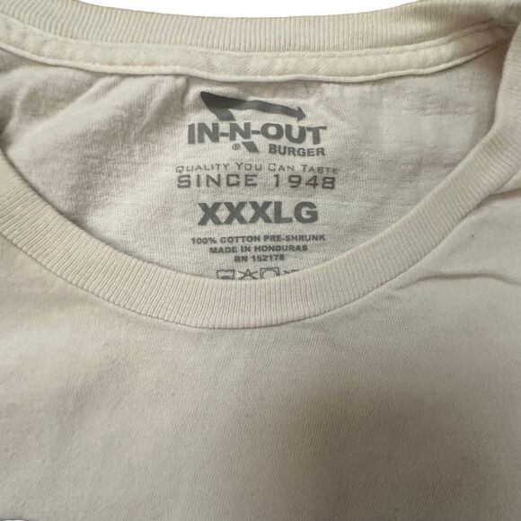 Set of 2 ~ Mens White Tshirts ~ In N Out and Champion ~ size 3XL - Picture 11 of 14